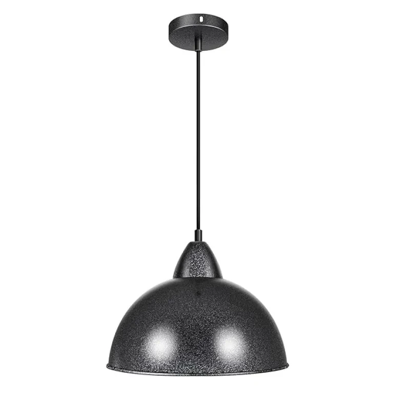 wipro BeuHome Pendant Light BP01 | Premium Indoor Decorative Light with Contemporary Sleek Design | Hanging Light for Living Room, Dining | E27 (Antique Silver Black & Gold)
