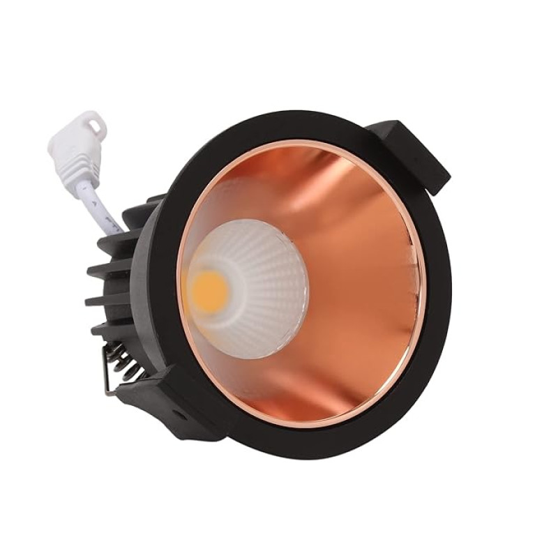 WIPRO GARNET TRIMLESS GOLD COB 2700K FOR HOME, LIVING ROOM OR BEDROOM (9 WATT, WARM WHITE)