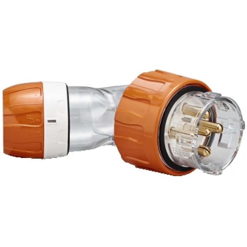 Schneider 56 Series IP66 - 500V 50A - 5 Round Pins Plugs and Extension Sockets Angle Plugs - (56PA550-EO)