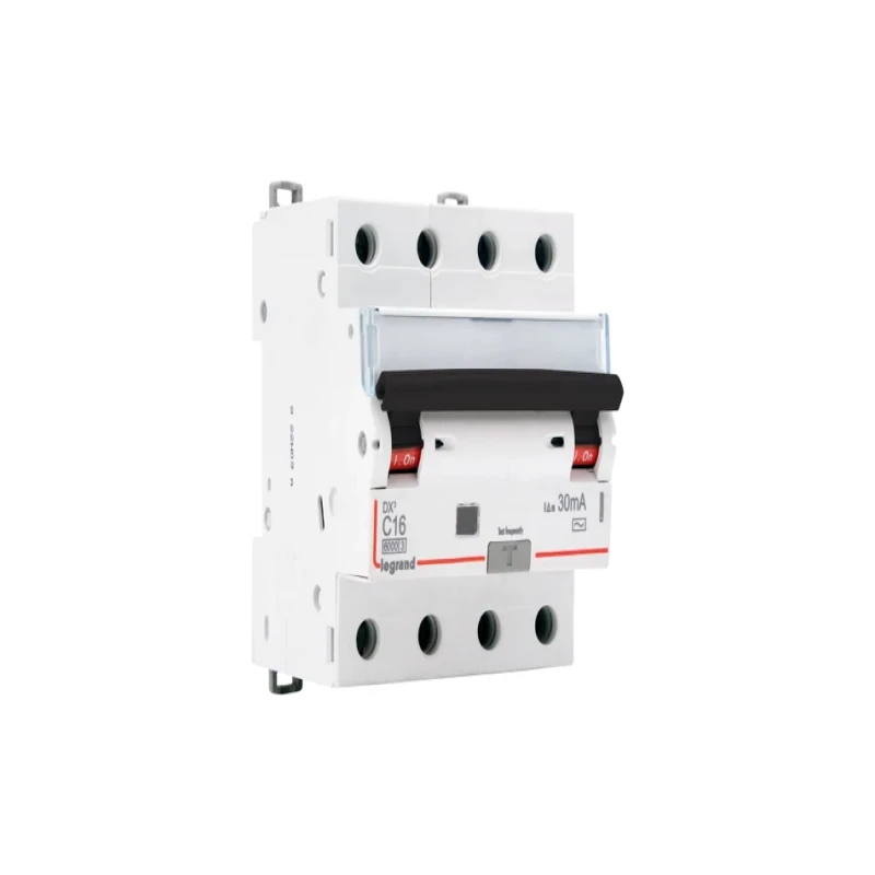 Legrand DX3 RCBOs 6kA - Four Pole 415 V~ (16A - 30mA) Type - AC