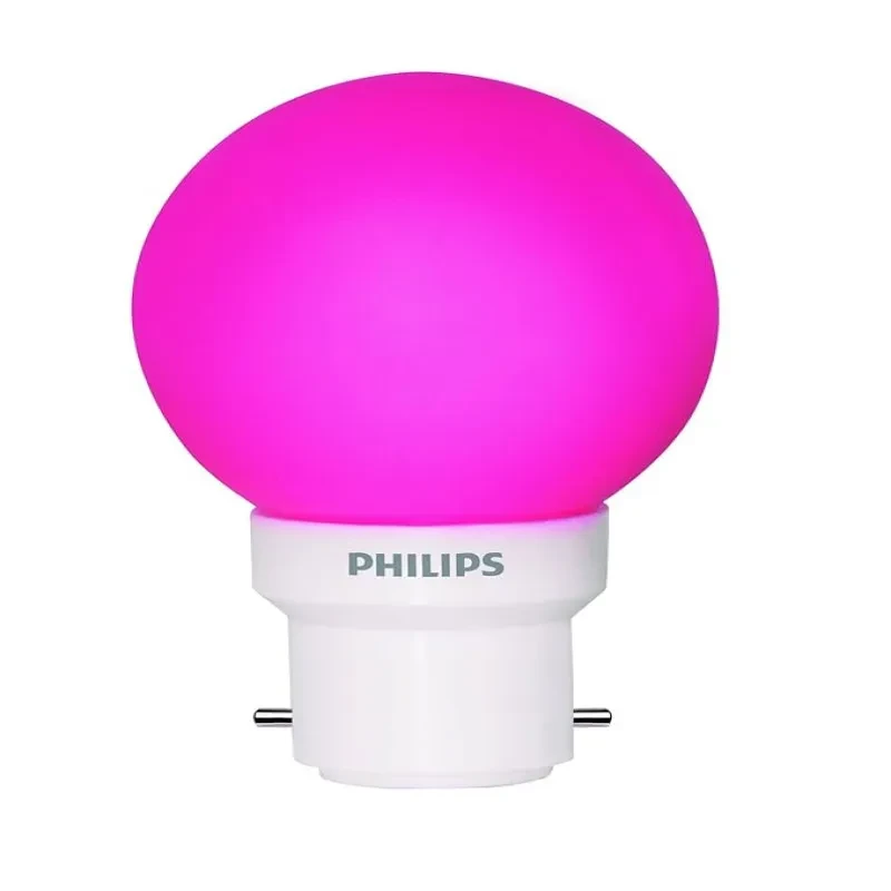 PHILIPS 0.5W B22 LED Pink Bulb