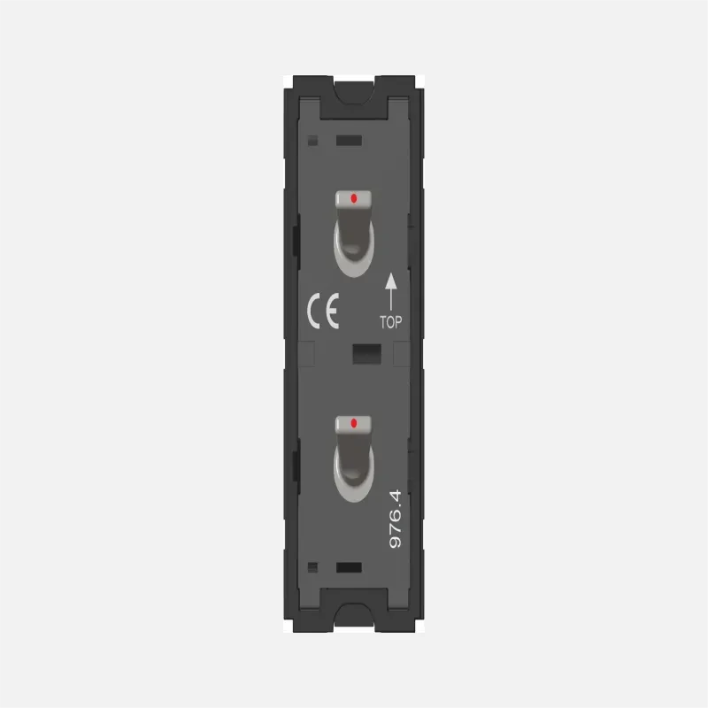 Norisys TG9  Switch 16A - 2 Gang - Both switches One-way with indicator - 1 Module