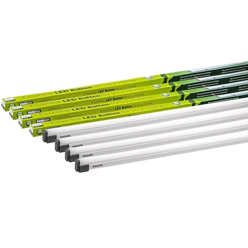 Philips Astra Line 20-Watt 4-Feet LED Tubelight Batten (Natural White, Pack of 4)