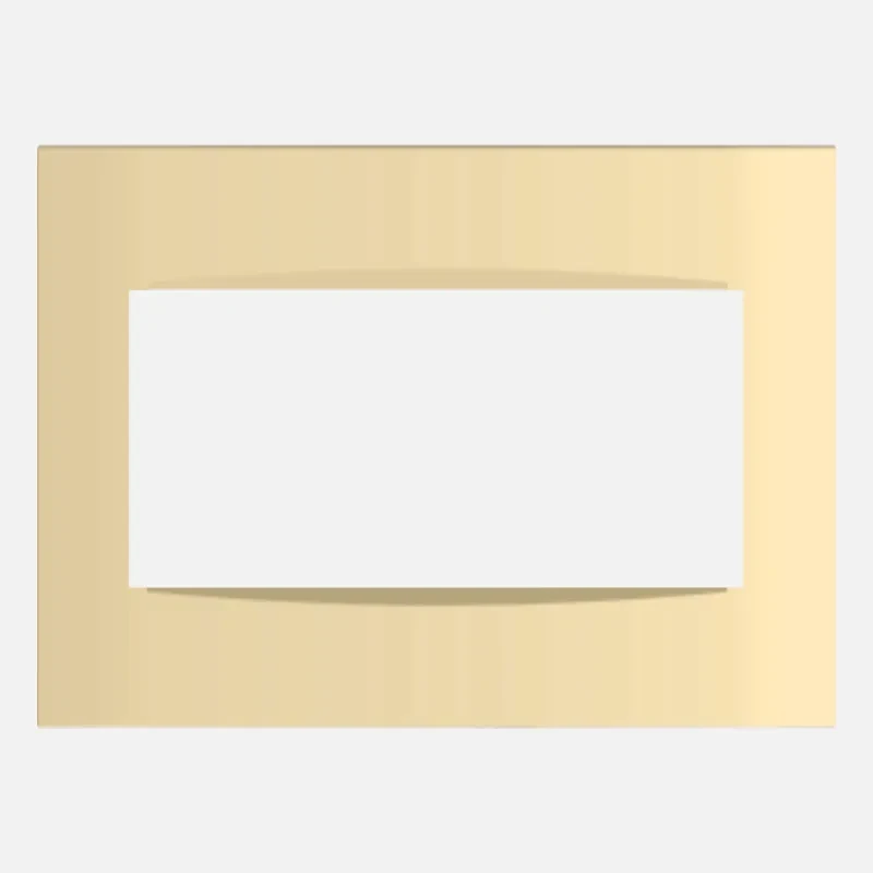 NORISYS CUBE Series 8M Vector Plate with Frame (Matt Gold & Cocoa Brown)