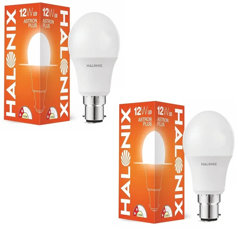 Halonix Astron Star Base B22 12-Watt LED Bulb (Pack of 2, Cool White)