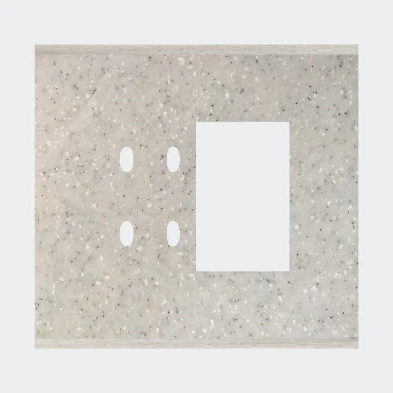 Norisys TG9 4M Solid Marble Finish Plate with 4 holes + 2M Window