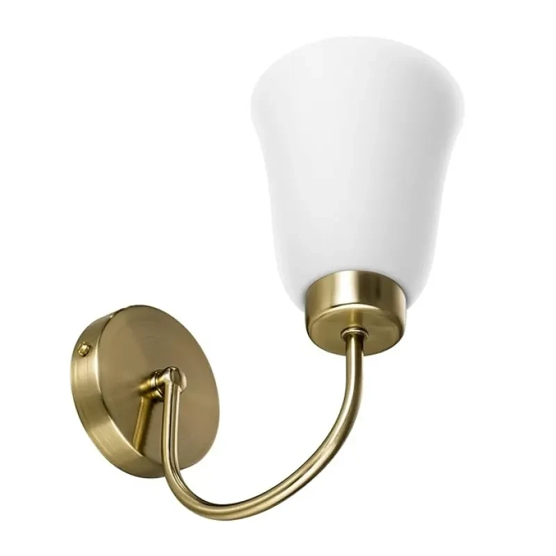 wipro BeuHome Single Wall Light BW02 | Premium Indoor Decorative Light with Contemporary Sleek Design | Antique Surface Mounted Classic Wall Light for Bedroom, Living Room | E27 (1H, Brush Bronze)