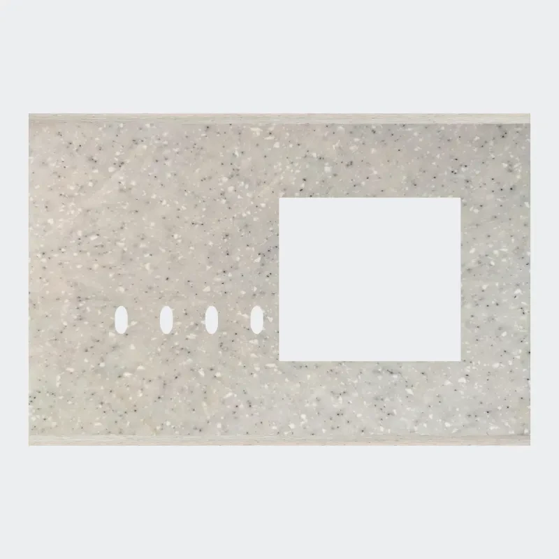 Norisys TG9 8M Solid Marble Finish Plate with 4 holes + 4M Window