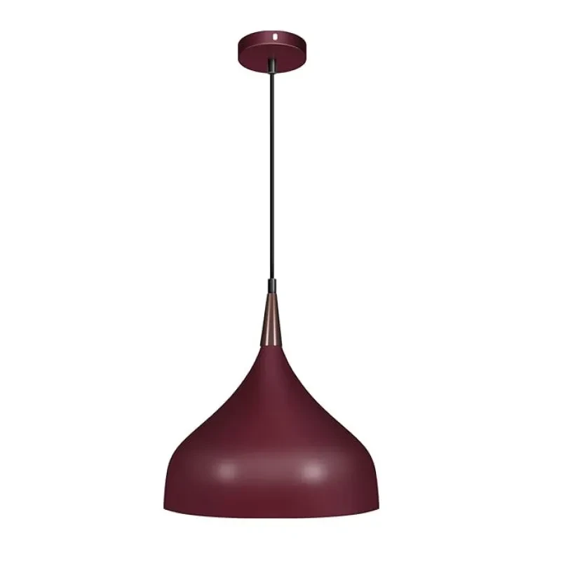 wipro BeuHome Pendant Light BP03 | Premium Indoor Decorative Light with Contemporary Sleek Design | Hanging Light for Living Room, Dining | E27 (Maroon)
