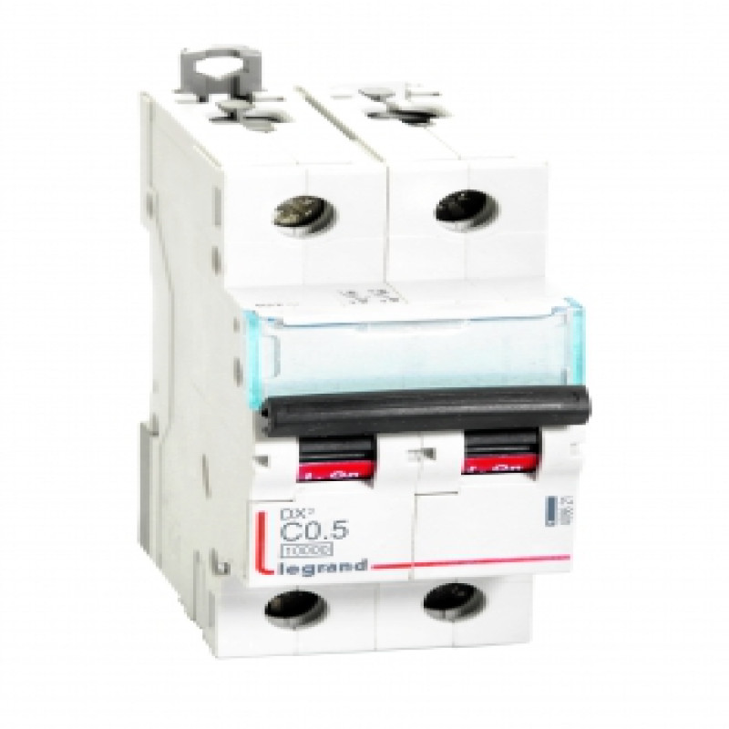 Legrand DX3 AC MCBs - C Curve Double Pole 415 V~ (0.5A)