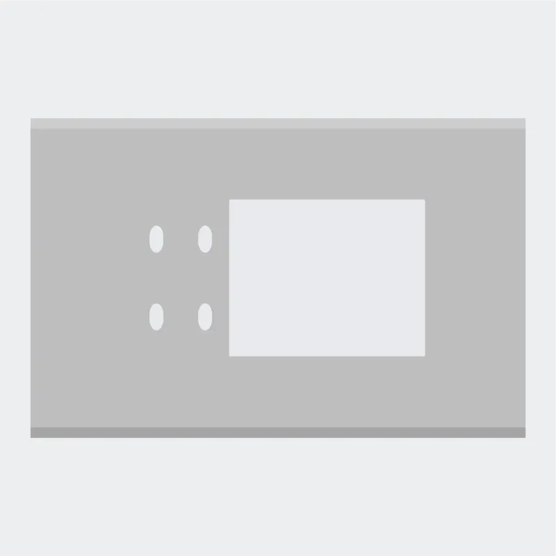 Norisys TG9 6M Solid Aluminum Plate with 4 holes + 4M Window