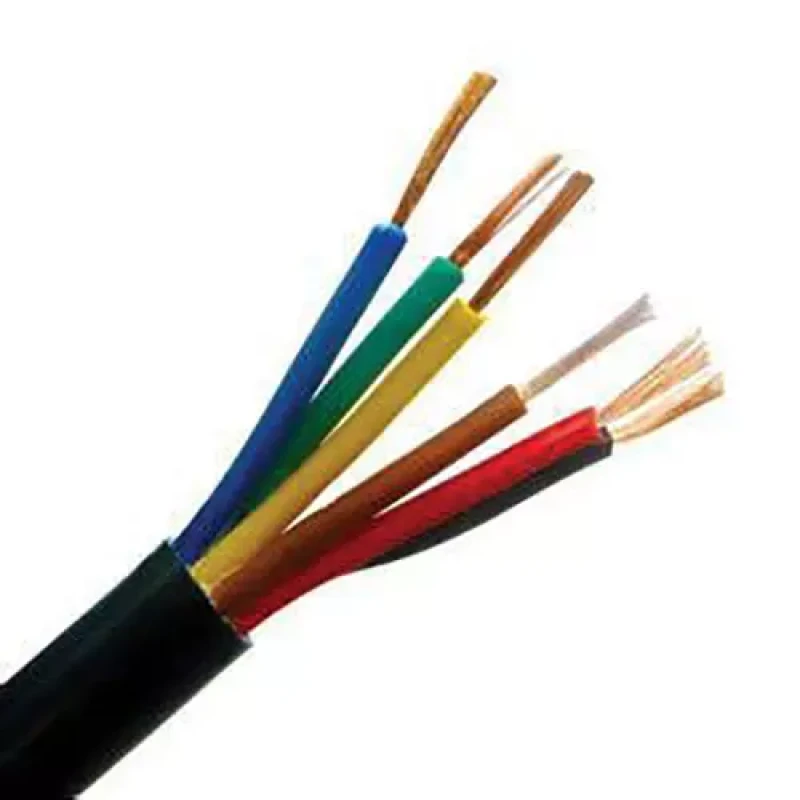 Polycab 2.5 Sqmm 6 Core FR PVC Insulated Industrial Flexible Cable Black (100 Mtrs)