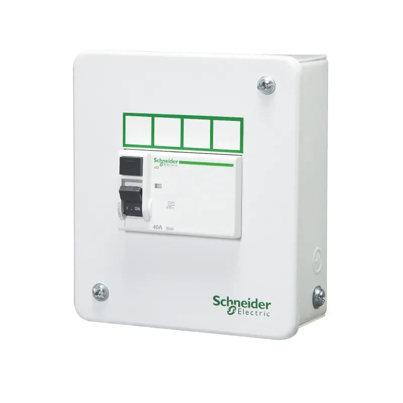 Schneider Acti 9 - Metal Enclosures (IP30) - 4 way - single door - 4 modules - (A9HMES04)