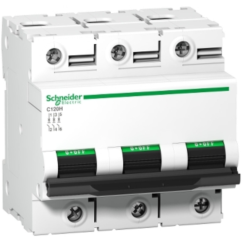 Schneider MCBs - AC - C120 H (15kA) - 3 pole - 100A (A9N18469)
