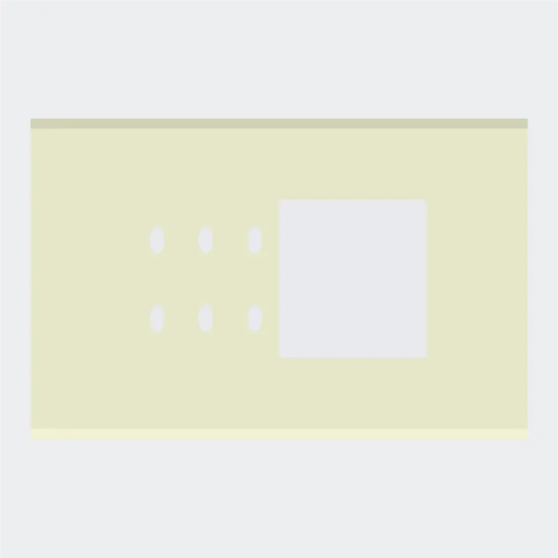 Norisys TG9 6M Solid Glass Plate with 6 holes + 3M Window