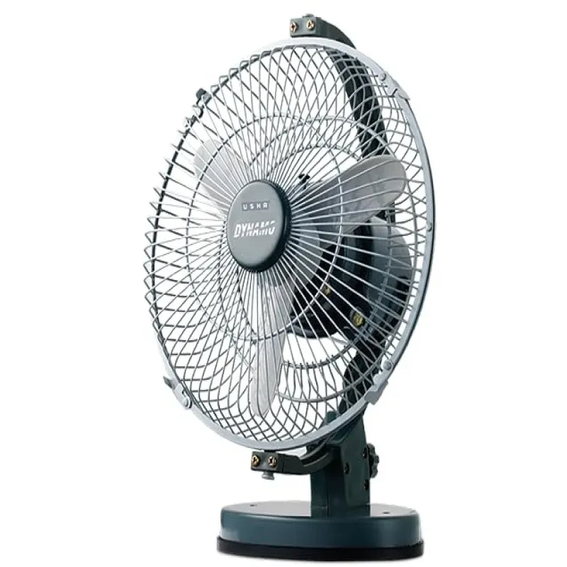 USHA Dynamo High Speed Multipurpose Multi Angle personal tilting fan 3 Blade Table sweep 9 inch (230mm,2750 RPM)