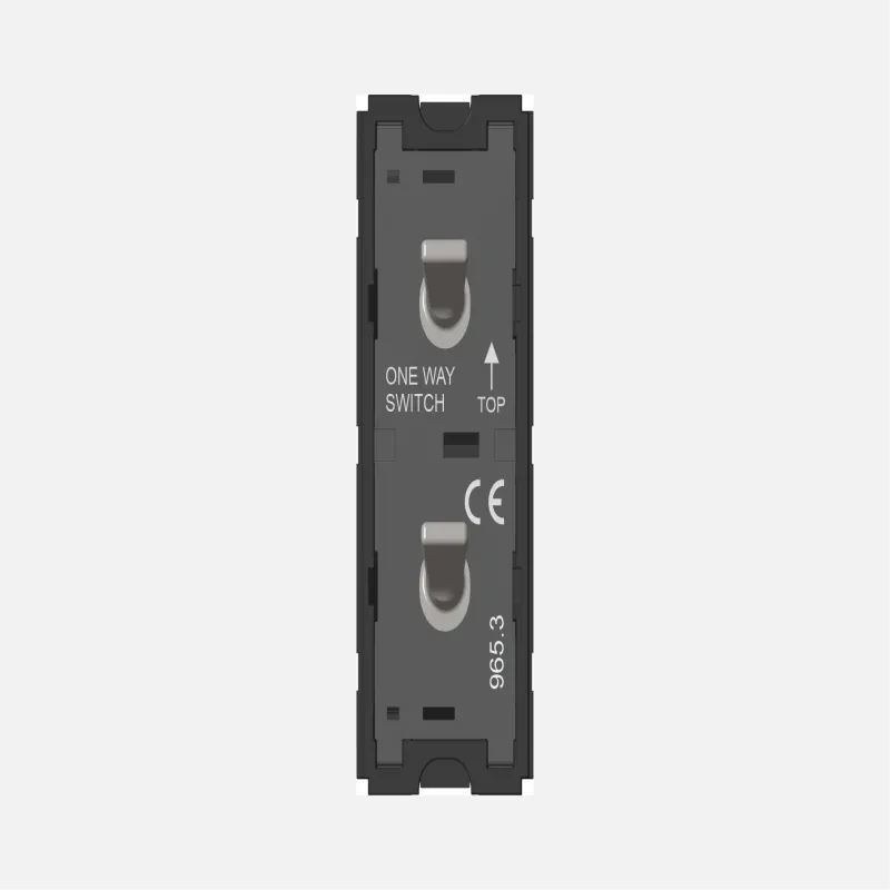 Norisys Switch 6A - 2 Gang - Both switches One-way - 1 Module