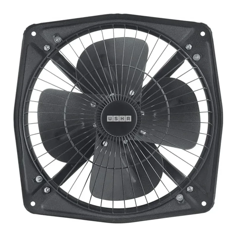 USHA Aeroclean Plus 300mm Exhaust Fan | Goodbye Oil and Dust Lacquer Coating | Double Ball Bearing for Longer Life | 100% Copper Motor | 2 Year Warranty | Grey Pack of 1