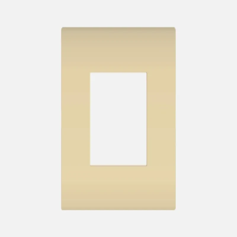 NORISYS CUBE Series 2M Smart Plate with Frame (Matt Gold & Cocoa Brown)