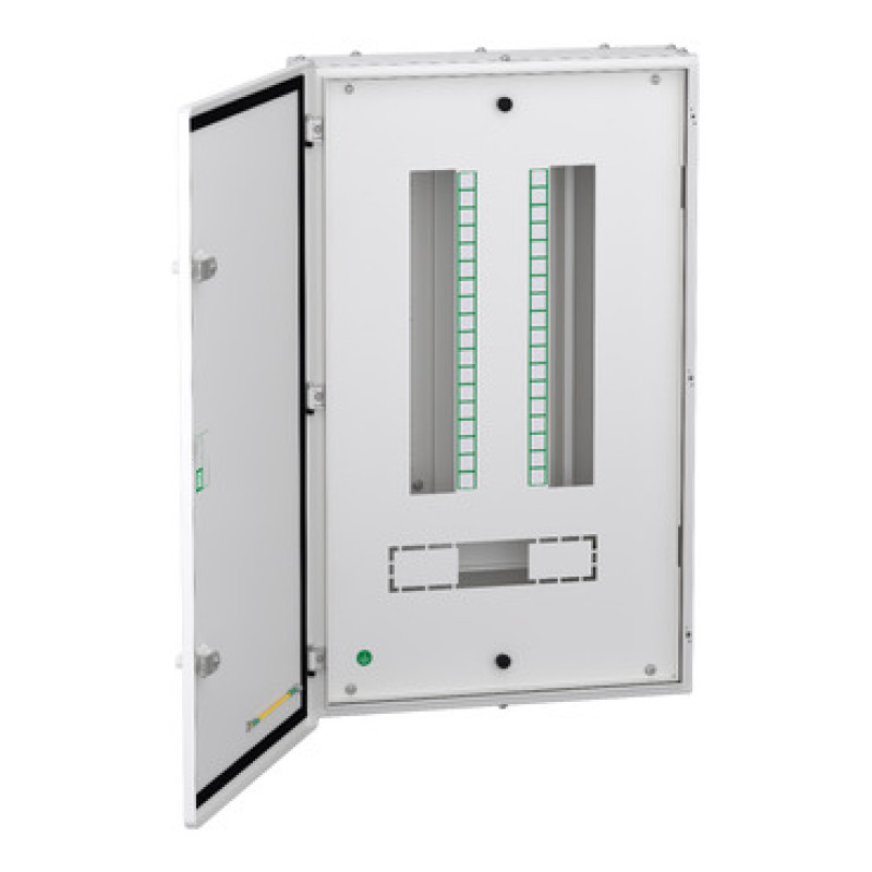 Schneider Acti9 VTPN DBs for Modular Incomer (IP43) - VTPN DB 12 Ways Modular I-c 63A - 12 + 36 modules -  Double Door - 12 Way-( A9HVM12)