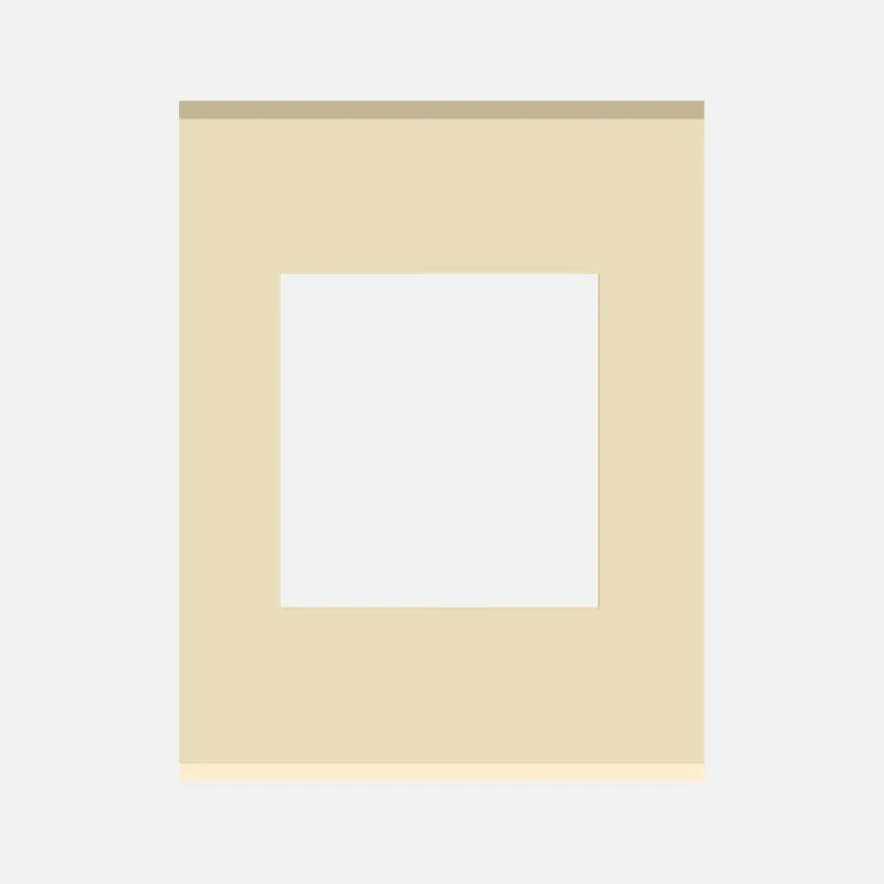 NORISYS CUBE Series 3M Flat'5 Plate with Frame (Matt Gold & Cocoa Brown)