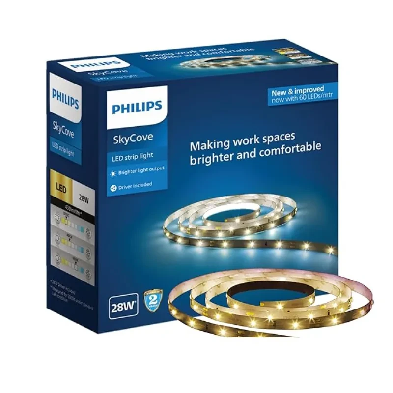 Philips 28W LED Warm White Strip Light, Pack of 1, (59439)
