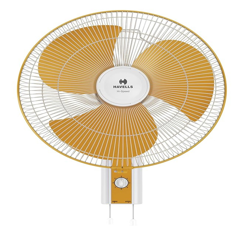 Havells Marvelwind Hs 400Mm Wall Fans (4 stars, Whiite Yellow, Pack Of 1)
