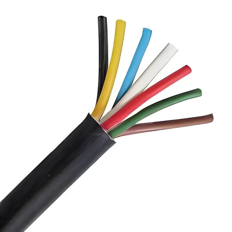 Polycab 0.50 Sqmm 7 Core FR PVC Insulated Industrial Flexible Cable Black (100 Mtrs)