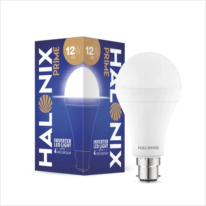 Halonix Prime 12W B22D Inverter Rechargebale Emergency Led Bulb (Cool  Day Light)