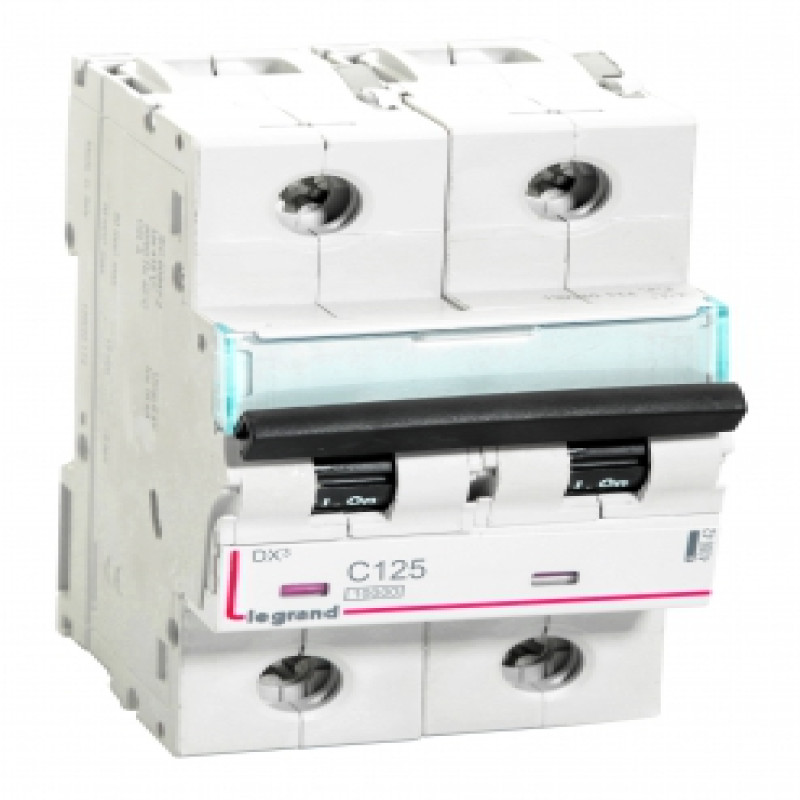 Legrand DX3 AC MCBs - Double Pole 230 / 400 V~ (125A)