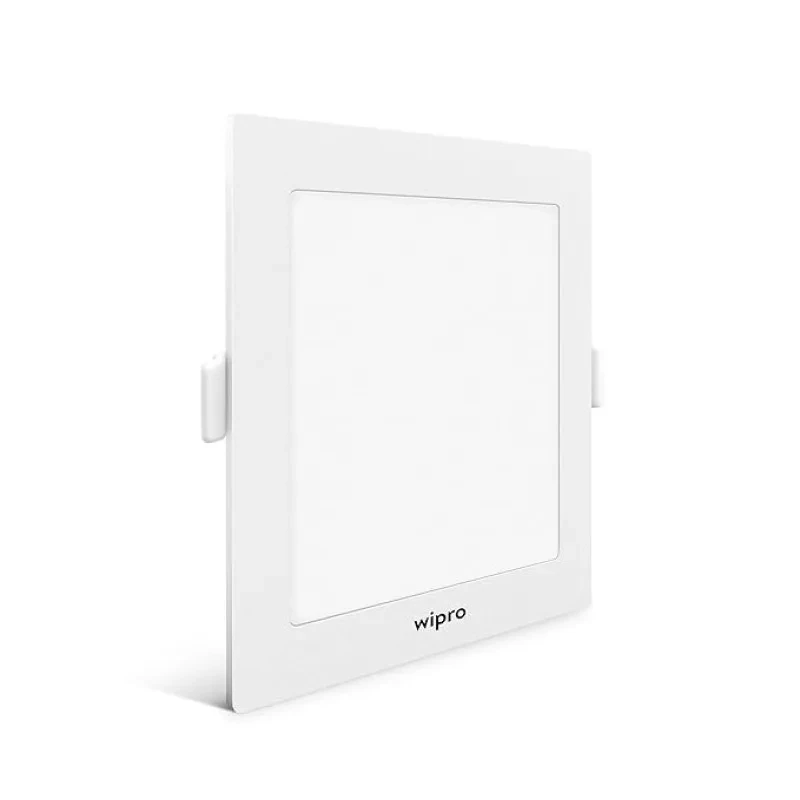 Wipro Garnet 12W Square LED Alpha Panel | Cool Day White (6500K) | Recessed Down Light for False Ceiling | Cutout - 125mm*125mm | Pack of 1