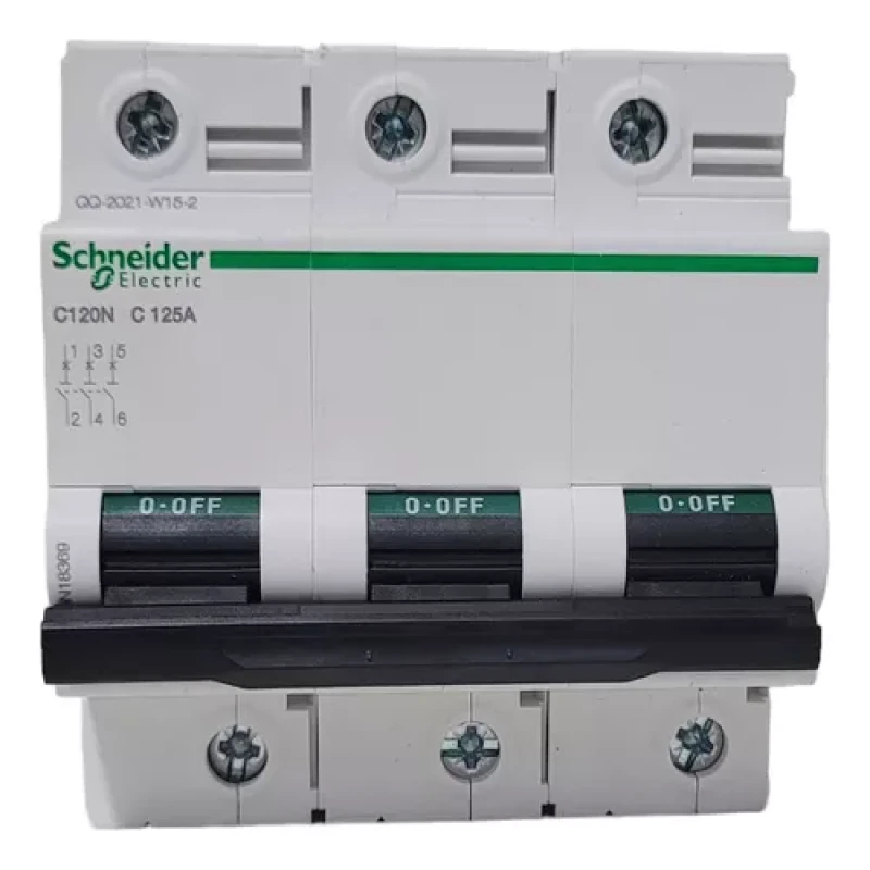 Schneider MCBs - AC - C120 N(10kA) - 3 Pole - 125A (A9N18369)