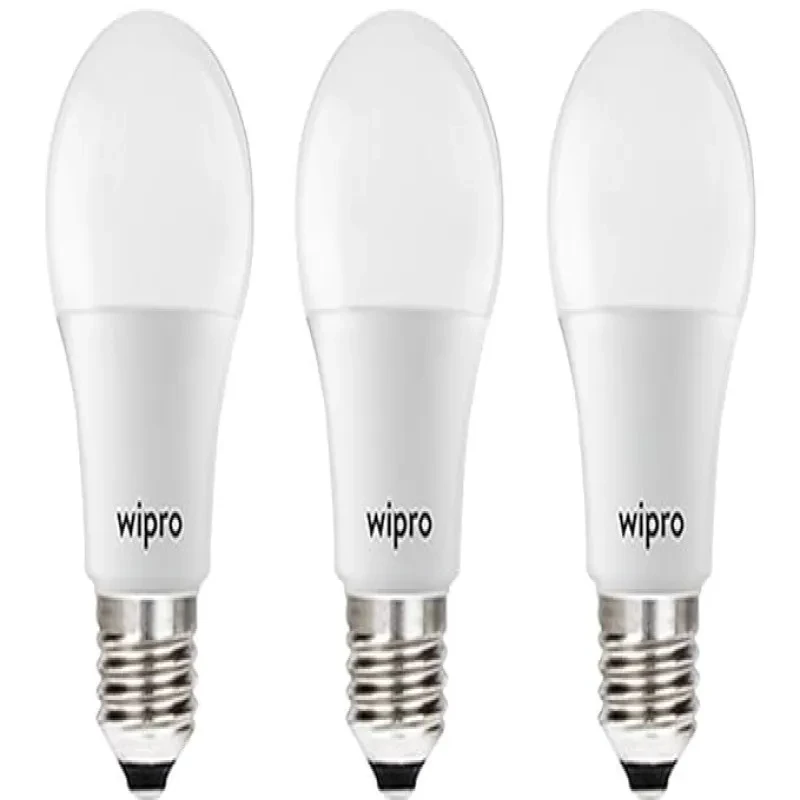 wipro Garnet 3W LED Bulb for Home & Office |Warm White (2700K) | E27 Base|220 degree Light coverage |4Kv Surge Protection |400V High Voltage Protection |Energy Efficient | Pack of 3