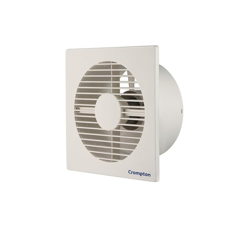 Crompton Axial Air High-Speed Plastic Exhaust/Ventilation Fan (150 mm/6 Inches, White, Pack of 1)