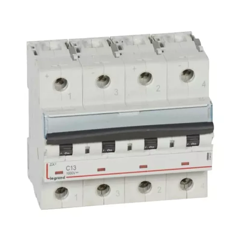 Legrand DX3 for Photovoltaic applications - 1000V 13A Circuit Breakers (DC MCBs)