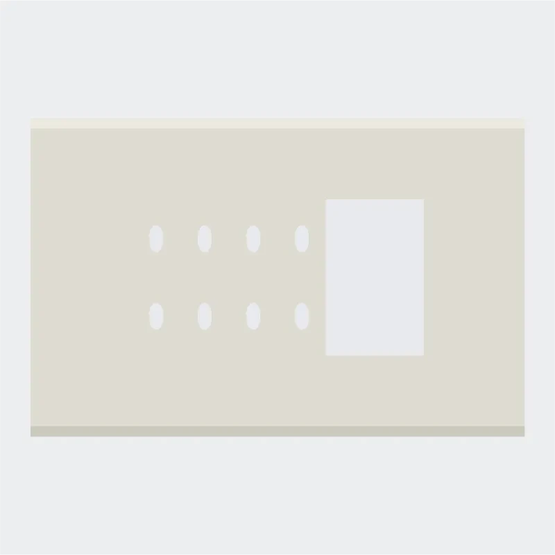 Norisys TG9 6M Solid Glass Plate with 8 holes + 2M Window