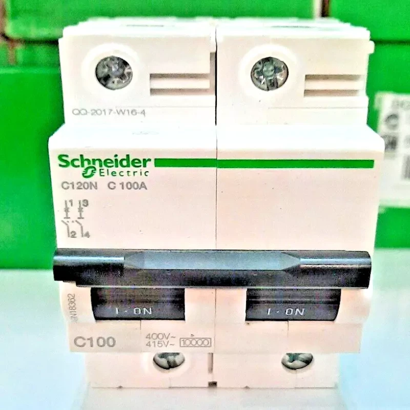 Schneider MCBs - AC - C120 N(10kA) - 2 Pole - 100A (A9N18362)