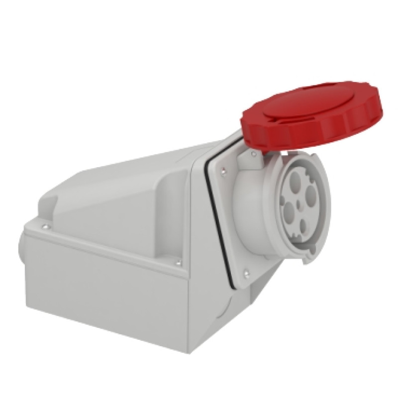 Schneider - 63 A - 3P + E Industrial socket - IP67 380...415 V AC (81182)
