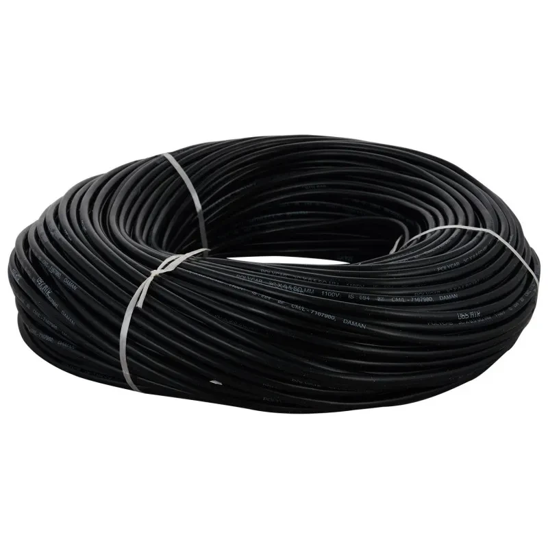 Polycab 0.5 Sqmm 3 Core Industrial Flexible Cable Black (100 Mtrs)