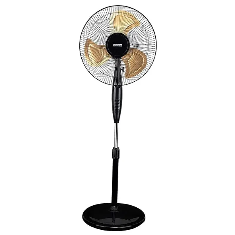 USHA Colossus Rust Free Aluminium Blade 400mm Pedestal Fan (Golden)