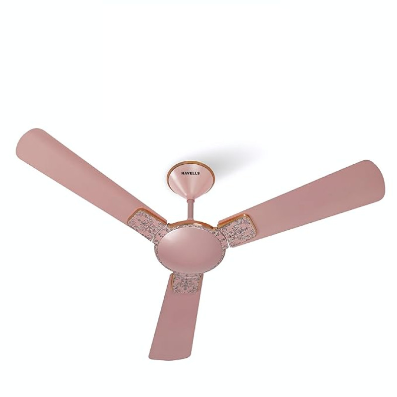 Havells Enticer Art Collector Edition 1200mm Decorative, Dust Resistant, (HPLV), High Speed Ceiling Fan (Rose Gold)