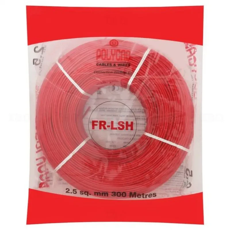 Polycab 2.5 Sq mm Copper PVC Insulated Single Core Panel Wire For Home & Industrial Use 1100V (300 Mtrs)