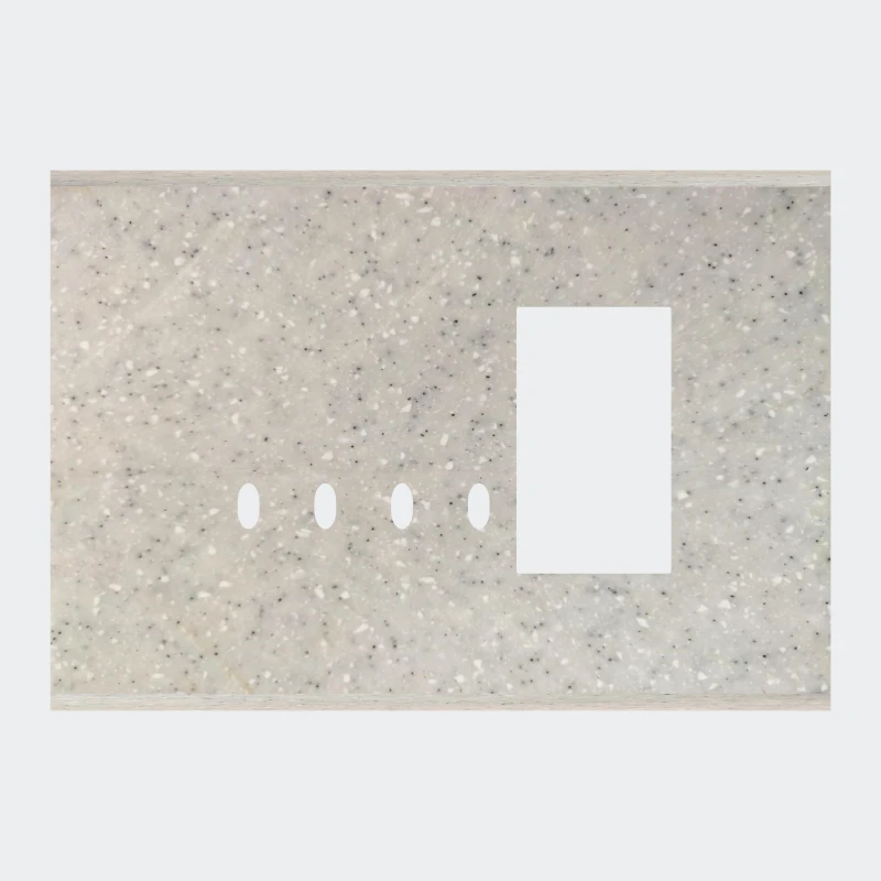 Norisys TG9 6M Solid Marble Finish Plate with 4 holes + 2M Window
