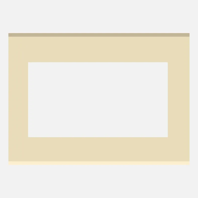 NORISYS CUBE Series 8M Flat'5 Plate with Frame (Matt Gold & Cocoa Brown)