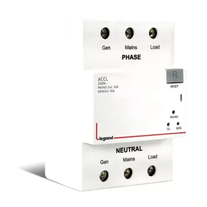 Legrand ACCL - SPN 30 -  240V~ 5A (Automatic changeover with current limiter)