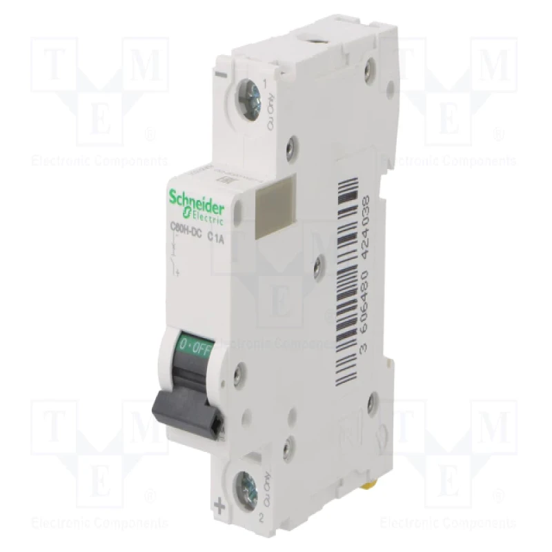Schneider MCBs - DC - C60 H - 1 pole - 1A (A9N61501)