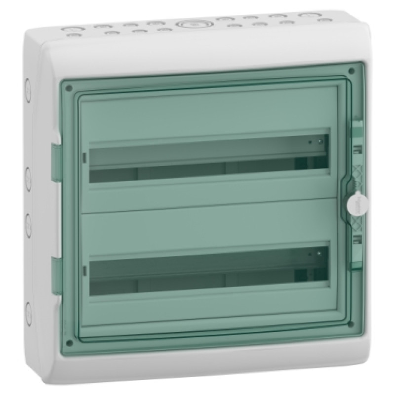 Schneider WeatherProof Mini Enclosures for modular devices (with terminal blocks) - IP65 - 2 row 36 module - (13434)