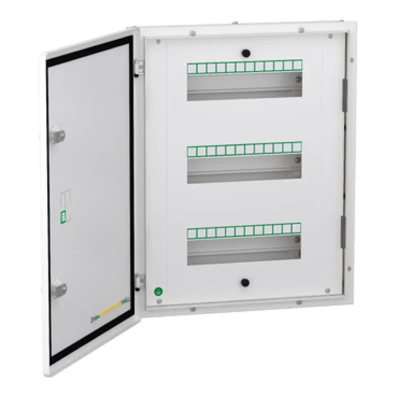 Schneider Acti9 - Flexi Tier DBs -Double Door Metal (IP43) - 3 Tier 36 Modules -  (3*12) - ( A9HFD336)