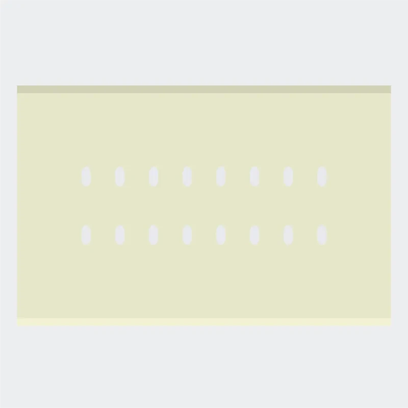 Norisys TG9 8M Solid Glass Plate with 16 holes