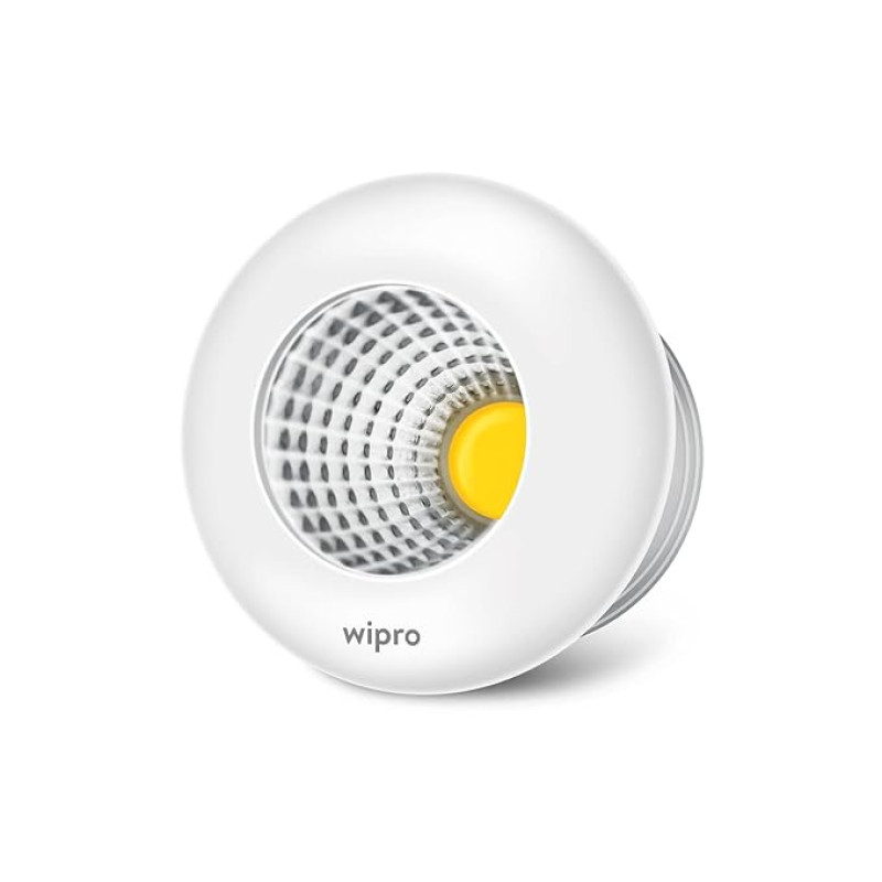 Wipro Garnet 1W LED Cabinet COB | Warm White Light (2700K) | Compact Design for Cabinets & Wardrobes | Pack of 1